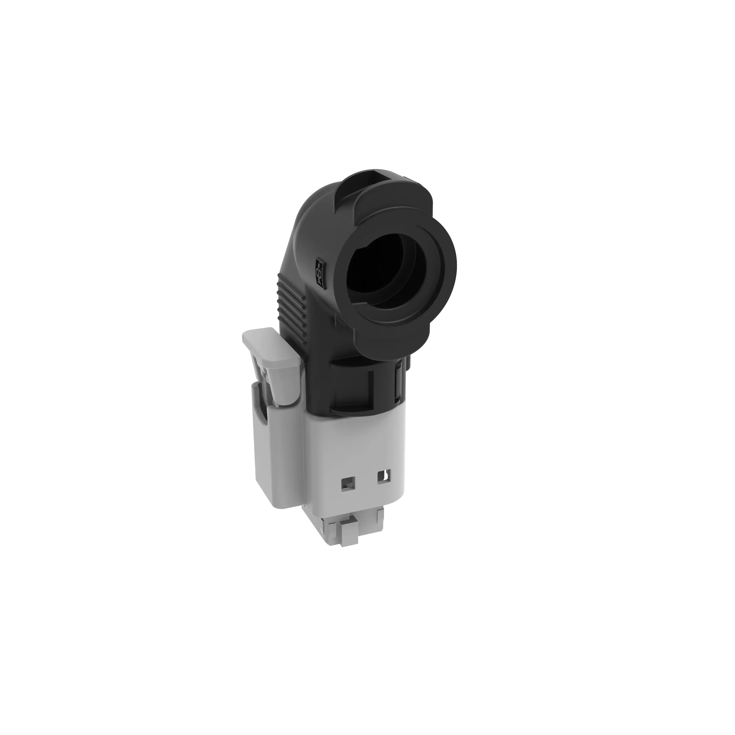 Plug cap, installation with plug, form B